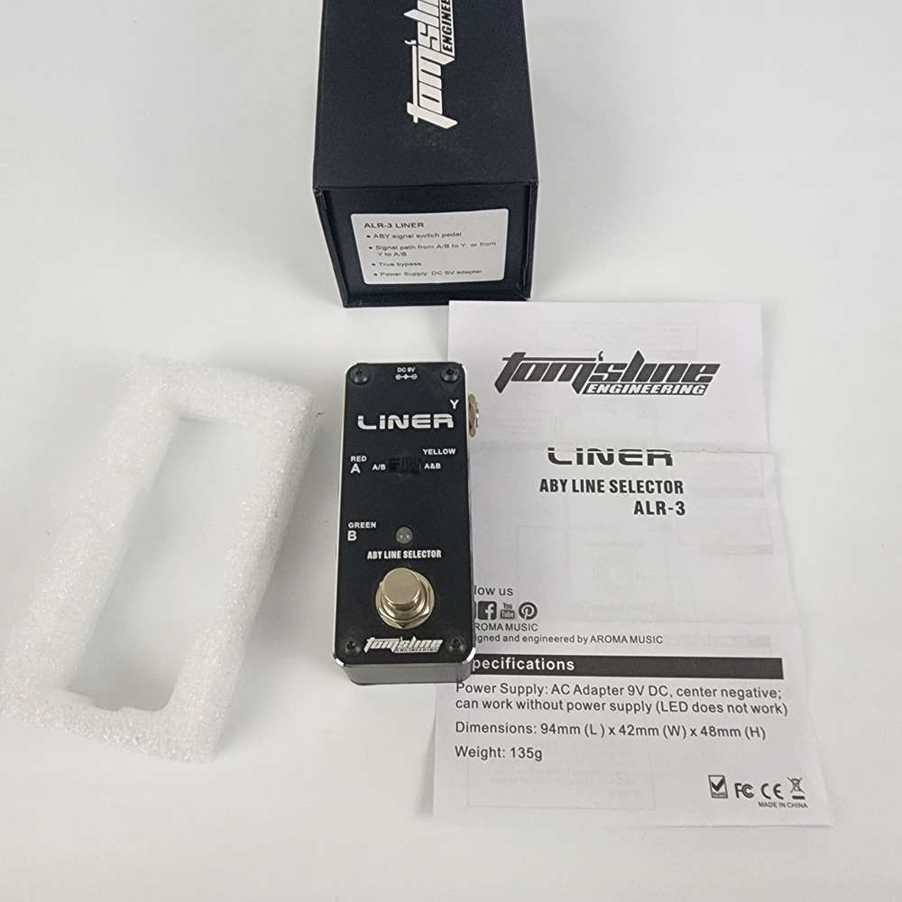 TomsLine Engineering ALR-3 Liner ABY Line Selector Guitar Effects Pedal Tested